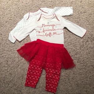 ✈️4/$25✈️ Holiday / Christmas Outfit w/Tulle Skirt